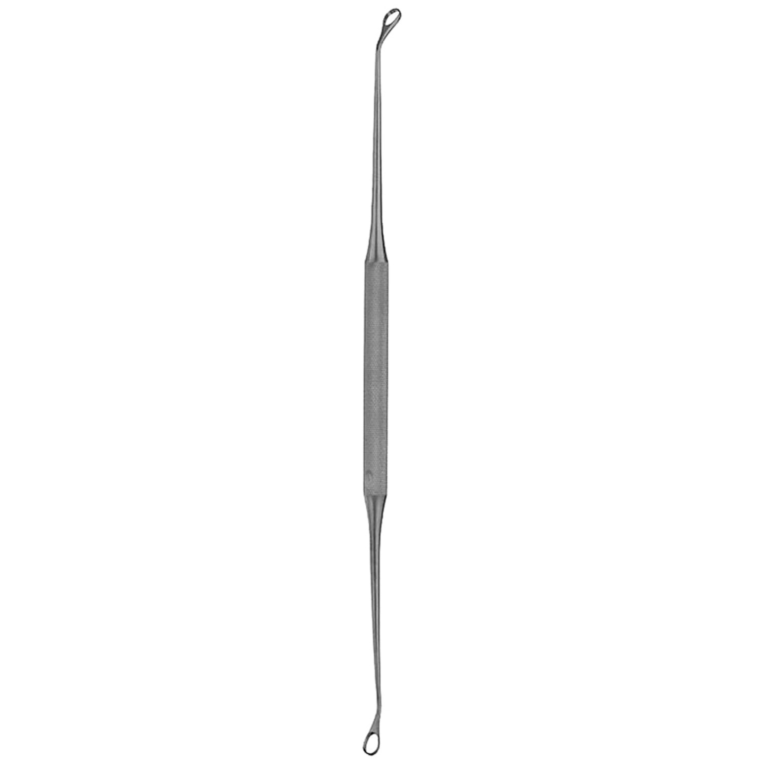 Coakley Sinus Curette, Double-Ended, 9 1/2" (24.1 Cm), 1 Slightly Angled Oval Tip & 1 45-Degree Angled Oval Tip, 7.7 Mm X 9.7 Mm